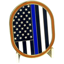 Load image into Gallery viewer, LI Nassau County Police Department Long island Dept. Challenge Coin thin blue line NCPD DD-012 - www.ChallengeCoinCreations.com