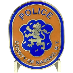 LI Nassau County Police Department Long island Dept. Challenge Coin thin blue line NCPD DD-012 - www.ChallengeCoinCreations.com