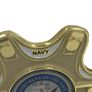 NAVY Body Armor Challenge Coin Naval Warfare, SEAL, Aviator, Sailor GG-008 - www.ChallengeCoinCreations.com
