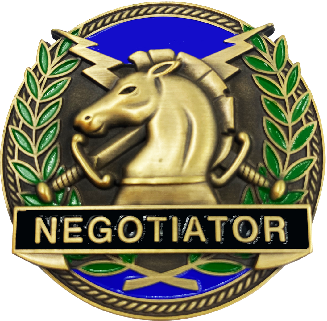 Police Negotiator Challenge Coin LAPD NYPD CPD Minneapolis CHP BSO CL3-05 - www.ChallengeCoinCreations.com