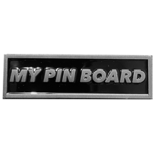 Load image into Gallery viewer, Pin Board name plate pin for pin collectors pin board collections (nickel) DL6-06 - www.ChallengeCoinCreations.com
