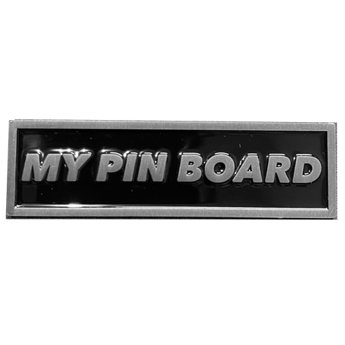 Pin Board name plate pin for pin collectors pin board collections (nickel) DL6-06 - www.ChallengeCoinCreations.com
