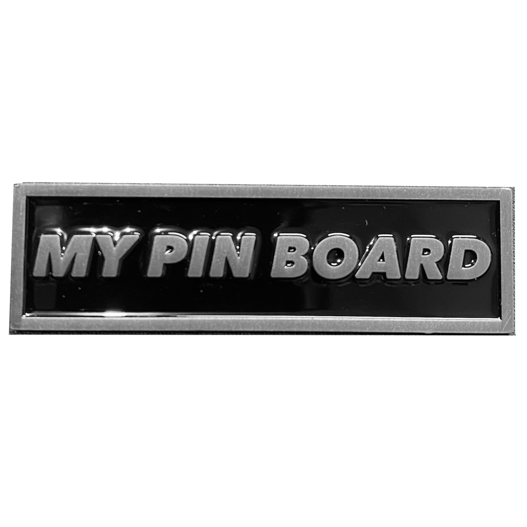 Pin Board name plate pin for pin collectors pin board collections (nickel) DL6-06 - www.ChallengeCoinCreations.com