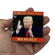 Load image into Gallery viewer, Donald J. Trump vs Joe Biden Street Fighter Karate Kid MAGA 2020 Challenge Coin Sweep the Leg No Mercy DL5-01 - www.ChallengeCoinCreations.com
