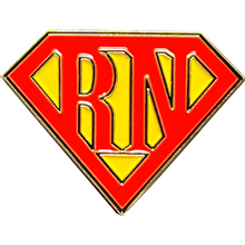 Load image into Gallery viewer, Registered Nurse RN pin super hero ER Hospital Clinic Nursing School Graduation Gift GL3-014 P-129