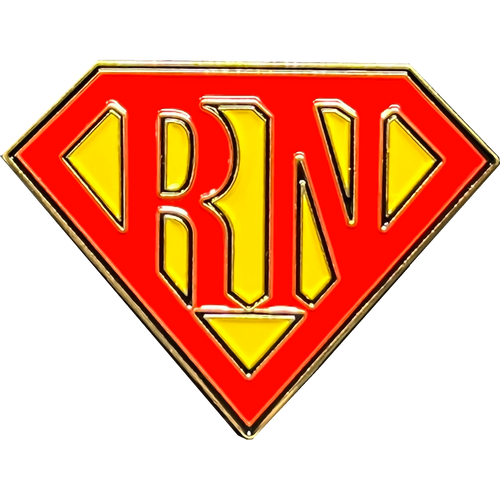 Registered Nurse RN pin super hero ER Hospital Clinic Nursing School Graduation Gift GL3-014 P-129