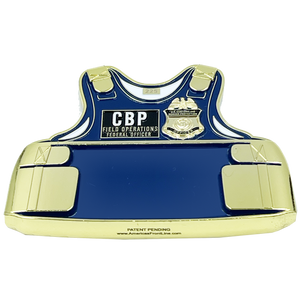 Field Ops CBP Officer CBPO Field Ops Body Armor 3D Challenge Coin EL6-007 - www.ChallengeCoinCreations.com