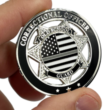 Load image into Gallery viewer, Can&#39;t Fix Stupid Old School Prison Guard Correctional Officer CO CorrectionsThin Gray Line Challenge Coin BL5-004 - www.ChallengeCoinCreations.com