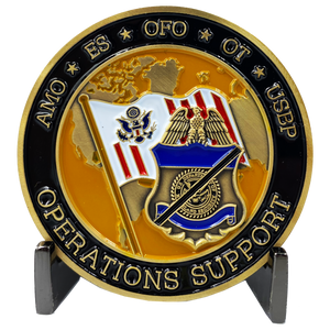 CBP USBP Border Patrol Field Ops Air Marine Operations Support Challenge Coin amo es ofo ot CL10-01 - www.ChallengeCoinCreations.com