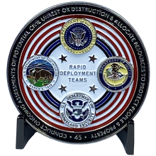 Load image into Gallery viewer, President Donald J. Trump Pact Force 2020 Challenge Coin Protecting Monuments Thin Blue Line Police Federal Agent Border Patrol Task Force DL6-02 - www.ChallengeCoinCreations.com