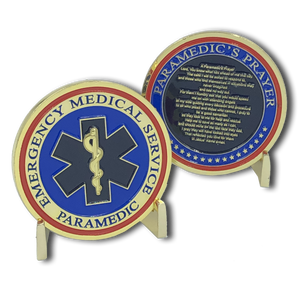 Paramedic's Prayer Challenge Coin I-016 - www.ChallengeCoinCreations.com