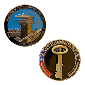 PREA Prison Rape Elimination Act Correctional Officer Challenge Coin Corrections CO BB-006 - www.ChallengeCoinCreations.com