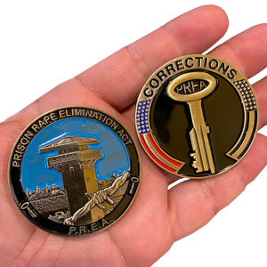 PREA Prison Rape Elimination Act Correctional Officer Challenge Coin Corrections CO BB-006 - www.ChallengeCoinCreations.com
