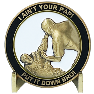 I AIN'T YOUR PAPI Passaic County Sheriff Challenge Coin 911 cops inspired by Officer Anthony Damiano BL9-008 - www.ChallengeCoinCreations.com