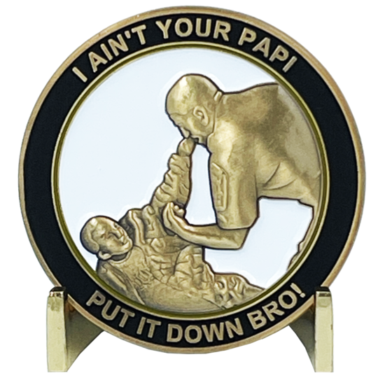 I AIN'T YOUR PAPI Passaic County Sheriff Challenge Coin 911 cops inspired by Officer Anthony Damiano BL9-008 - www.ChallengeCoinCreations.com