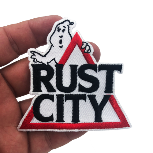 7-GB Ghostbusters Patch Rust City - www.ChallengeCoinCreations.com