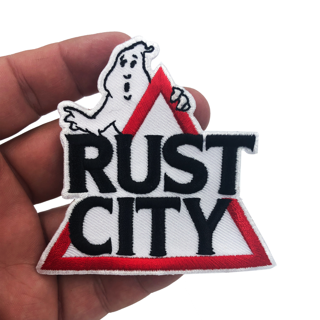 7-GB Ghostbusters Patch Rust City - www.ChallengeCoinCreations.com