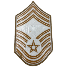 Load image into Gallery viewer, Senior Enlisted Advisor to the Chairman of the Joint Chiefs of Staff USAF Chief Master Sgt Desert Camo Rank (Left facing Eagle) Patch DL3-10 - www.ChallengeCoinCreations.com