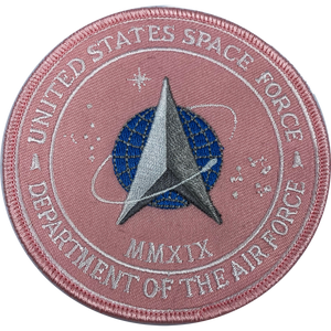 Pink breast Cancer Awareness United States Space Force Patch U.S. Department of the Air Force MMXIX CL4-07 - www.ChallengeCoinCreations.com