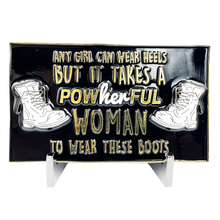 Load image into Gallery viewer, Pistol Packing M4 Patriot Princess is powHERful 2A Challenge Coin BL1-08 - www.ChallengeCoinCreations.com