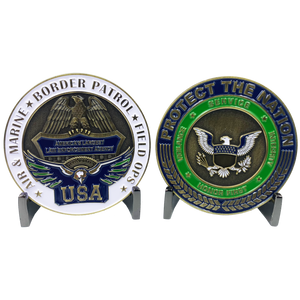 CBP Protect the Nation Border Patrol Field Ops AMO BP Operations Challenge Coin CL-SS - www.ChallengeCoinCreations.com