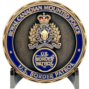 RCMP Challenge Coin Royal Canadian Mounted Police CBP Border Patrol Agent Canada CBSA BL4-021
