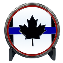 Load image into Gallery viewer, Royal Canadian Mounted Police Canada Thin Blue Line RCMP Challenge Coin DL3-05 - www.ChallengeCoinCreations.com