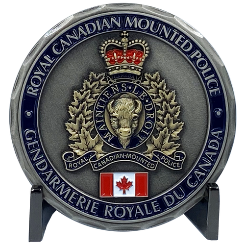 Royal Canadian Mounted Police Canada Thin Blue Line RCMP Challenge Coin DL3-05 - www.ChallengeCoinCreations.com