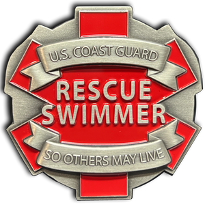 US Coast Guard Rescue Swimmer Challenge Coin USCG So Others May Live EL11-009