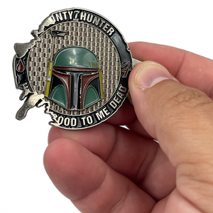 Tactical Terrorism RESPONSE Team 9 ttrt cbp Challenge Coin Mandalorian Boba Fett Star Wars inspired Rogue Death Star BL8-001 - www.ChallengeCoinCreations.com