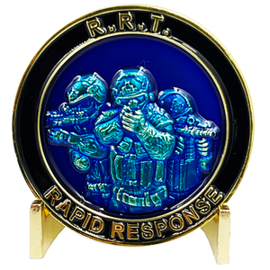 RRT Rapid Response Team Thin Gray Line Challenge Coin Corrections SWAT Correctional Officer BL7-002