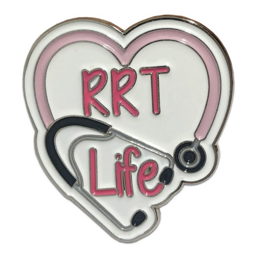 RT Respiratory Therapist Enamel Pin Frontline Heroes Medical Staff P-104 - www.ChallengeCoinCreations.com