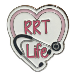 RT Respiratory Therapist Enamel Pin Frontline Heroes Medical Staff P-104 - www.ChallengeCoinCreations.com