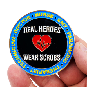 Superman Doctor Nurse RN EMT Paramedic Therapist Technician Challenge Coin Pandemic CL3-13 - www.ChallengeCoinCreations.com