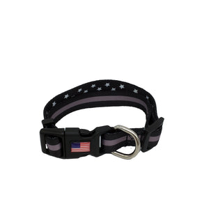 Classic Thin Grey Gray Line Dog Collar CO Corrections Correctional Officer Jailer - www.ChallengeCoinCreations.com