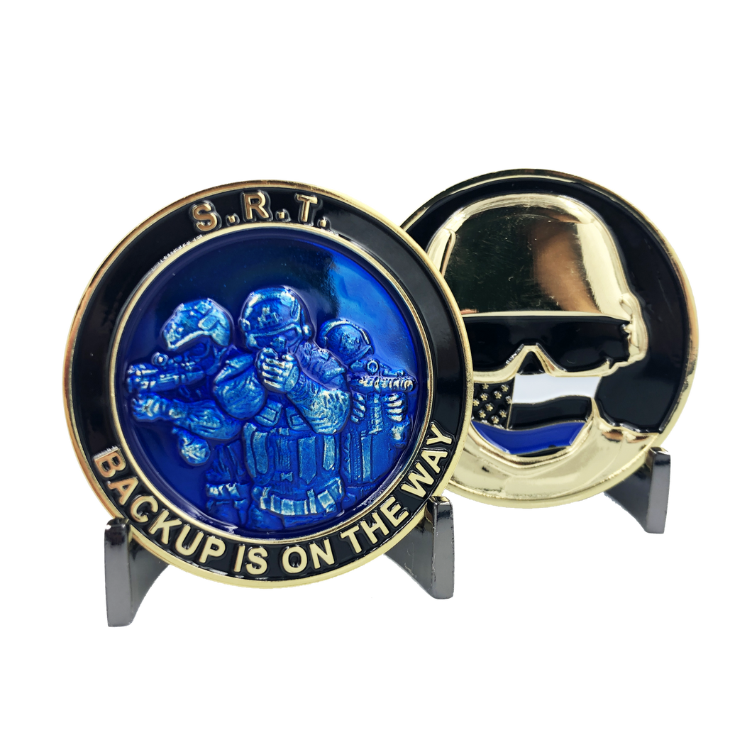 SRT OPERATOR police challenge coin Thin Blue Line NYPD LAPD CHICAGO FBI CBP A-006 - www.ChallengeCoinCreations.com