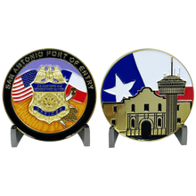 Load image into Gallery viewer, San Antonio Texas CBP Officer Challenge Coin Port of Entry CBPO Field Ops Field Operations BL7-004 - www.ChallengeCoinCreations.com