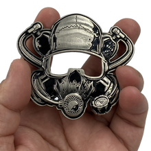 Load image into Gallery viewer, Scuba Flag Rescue Diver Skull Challenge Coin Military Police Coast Guard Navy US USA DL11-16 - www.ChallengeCoinCreations.com