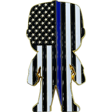 Load image into Gallery viewer, Secret Service Counter Assault Team CAT Officer Uniformed Division USSS Agent Thin Blue Line Challenge Coin EL13-007
