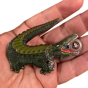 Florida Gators Challenge Coin Police Badge K9 FL State Seminoles SemiHoles FF-021 - www.ChallengeCoinCreations.com