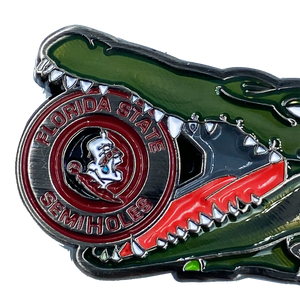 Florida Gators Challenge Coin Police Badge K9 FL State Seminoles SemiHoles FF-021 - www.ChallengeCoinCreations.com