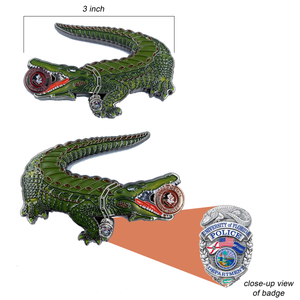 Florida Gators Challenge Coin Police Badge K9 FL State Seminoles SemiHoles FF-021 - www.ChallengeCoinCreations.com