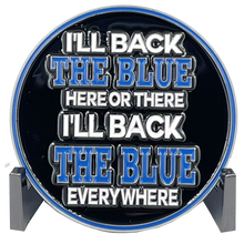 Load image into Gallery viewer, Dr Seuss Cancel Culture Back the Blue Cat in the Hat Challenge Coin Police NYPD LAPD CBP BL8-004 - www.ChallengeCoinCreations.com