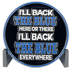 Dr Seuss Cancel Culture Back the Blue Cat in the Hat Challenge Coin Police NYPD LAPD CBP BL8-004 - www.ChallengeCoinCreations.com