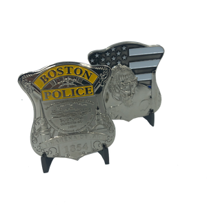 Silver Boston Police Bruins Tuukka Rask Challenge Coin thin blue line NHL inspired KK-005