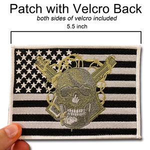 SWAT SRT BORTAC Tactical Police Military Patch American Flag (hook and loop back) - www.ChallengeCoinCreations.com