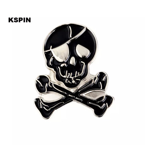 Skull and Crossbones Flag Lapel Pin FREE USA SHIPPING SHIPS FREE FROM THE USA P-029A