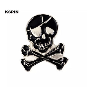 Skull and Crossbones Flag Lapel Pin FREE USA SHIPPING SHIPS FREE FROM THE USA P-029A