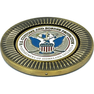CBP Border Patrol Field Operations Air and Marine AMO BP Agent cbpo Spinner Challenge Coin BL13-003 - www.ChallengeCoinCreations.com