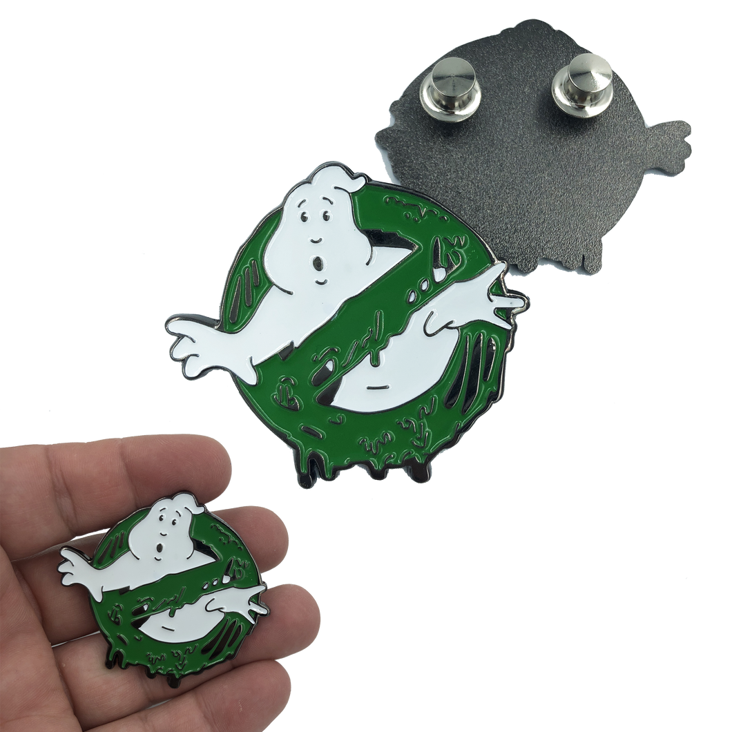 14-GB Ghostbusters Mooglie Slimed Pin - www.ChallengeCoinCreations.com